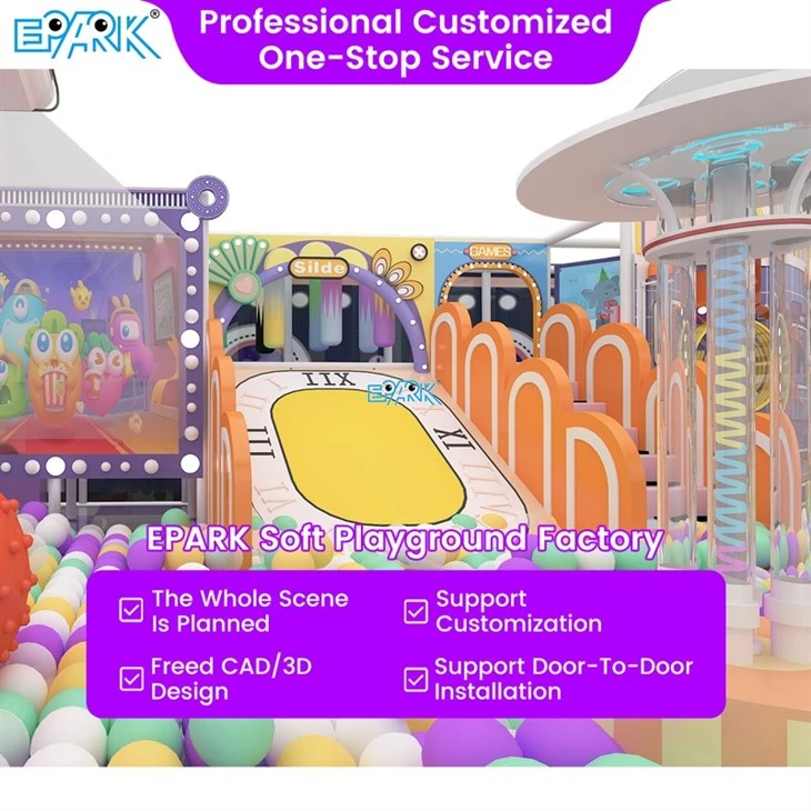 180m² Vibrant Candy-Castle Indoor Playground high quality