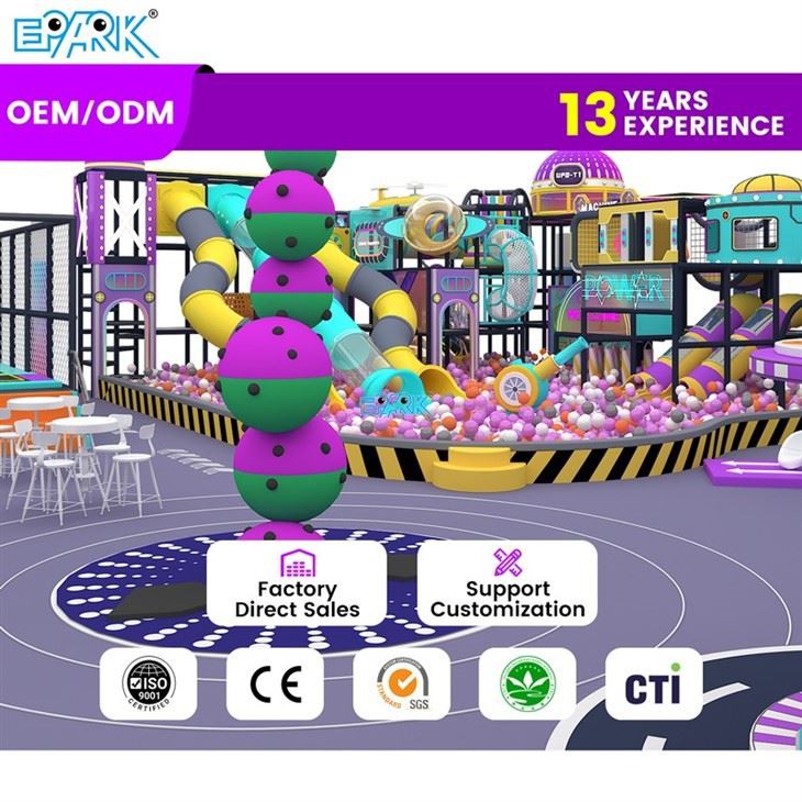 1070m² Whimsical Rainbow-Themed Indoor Playground For Kids factory